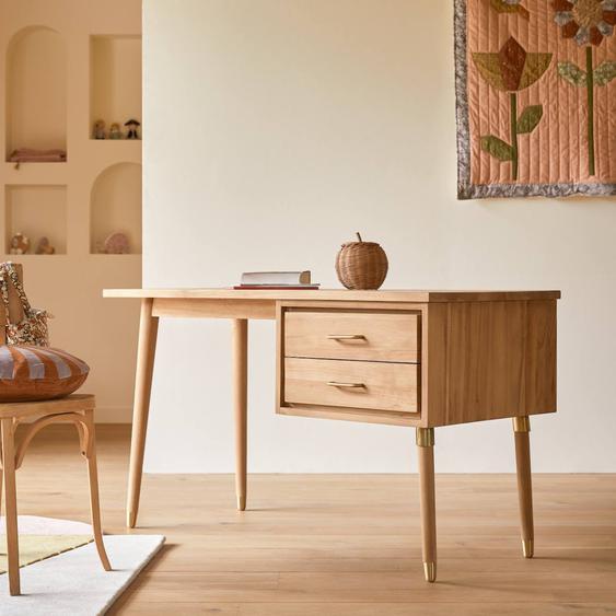 Bureau Enfant En Bois De Teck Kort Naturel