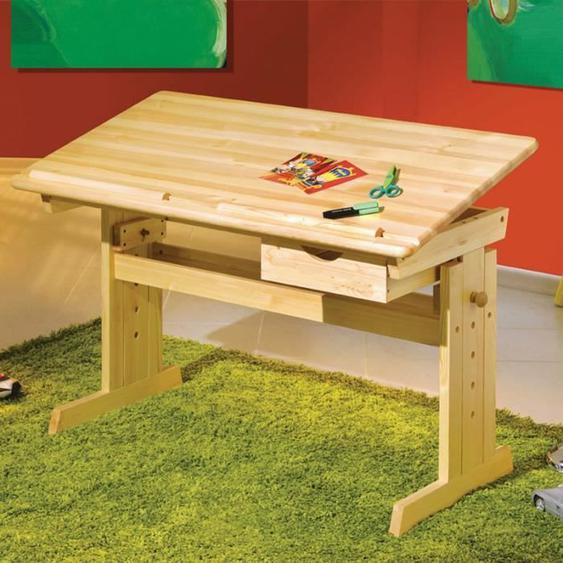 Bureau Enfant Inclinable school 109cm Naturel - Paris Prix