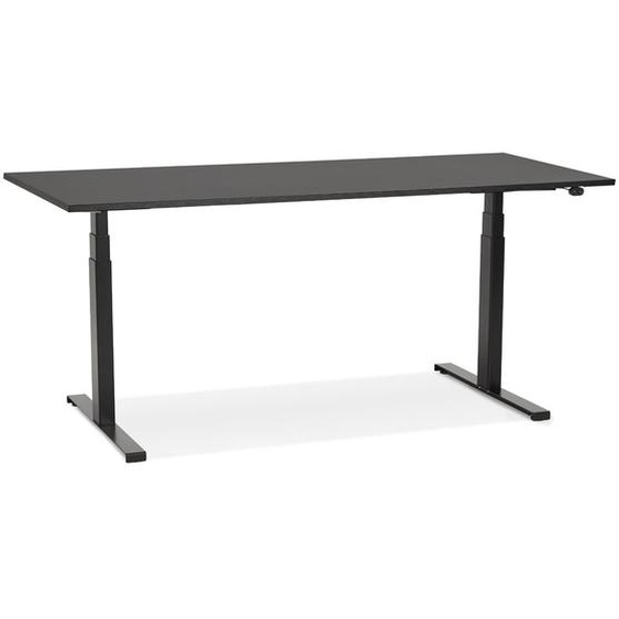 Bureau ergonomique électrique TRONIK noir - 160x80 cm