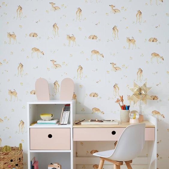 Bureau maternelle BUNNY blanc