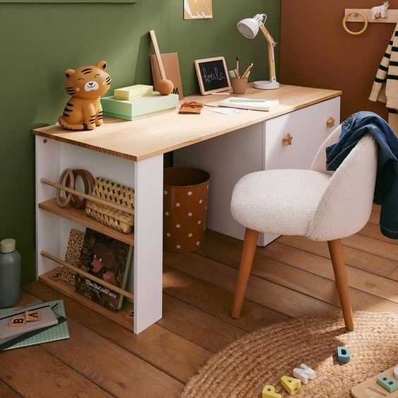 Bureau maternelle GRANDE OURSE blanc