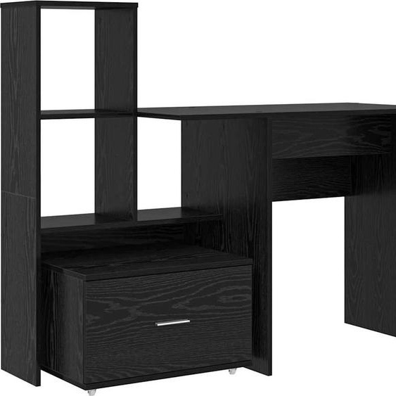 Bureau Chêne noir 131,5 x 50 x 106,5 cm Bois dingénierie