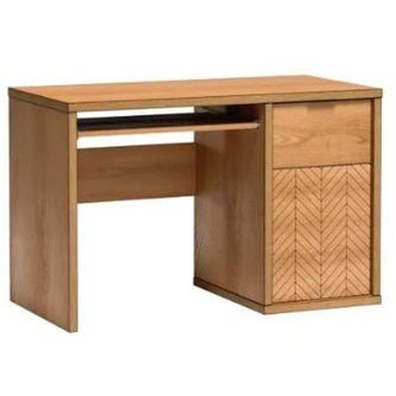 Bureau PC DELA – chêne caramel