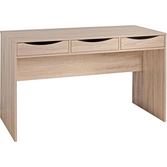 Bureau - Posto de lavoro - Bureau informatique - Bureau décriture - Bureau pour ordinateur portable - Largeur : 120 cm - Aspect chêne Sonoma