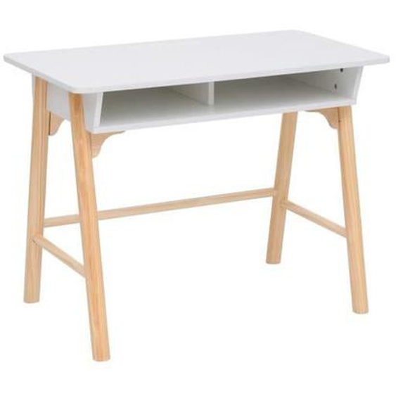 Bureau pour enfants Rebecca Mobili Meryta 70x90x50 MDF Pin Blanc Marron