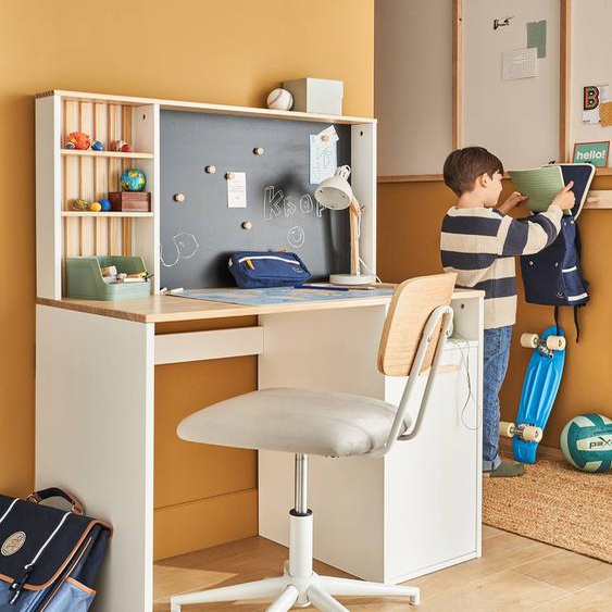 Bureau primaire fond réversible blanc ou ardoise aimantée blanc