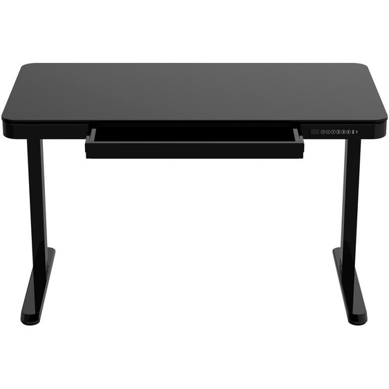 Bureau réglable en hauteur Lykke 120 x 60 cm, Polar, noir