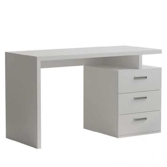 Bureau RUBY 3 tiroirs blanc mat 120 x 60 cm