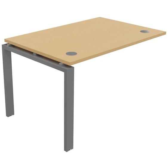 Bureau suivant E-link L.120 x P.80 cm - Plateau Hêtre - Pieds Aluminium