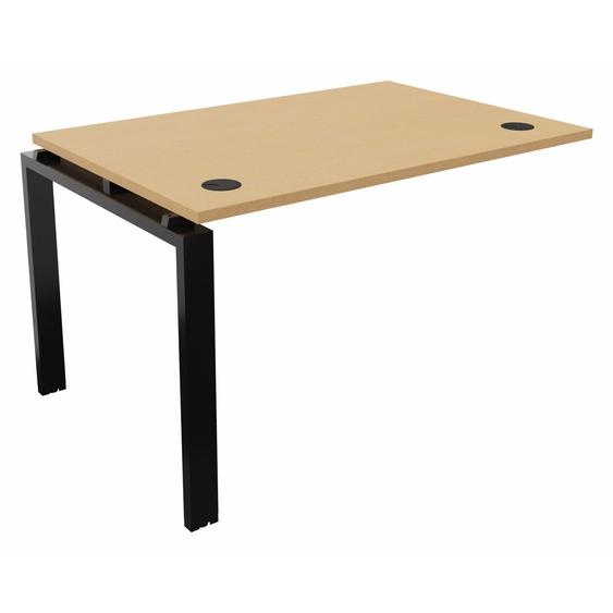Bureau suivant E-link L.120 x P.80 cm - Plateau Hêtre - Pieds Noir