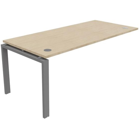 Bureau suivant E-link L.180 x P.80 cm - Plateau Chêne - Pieds Aluminium