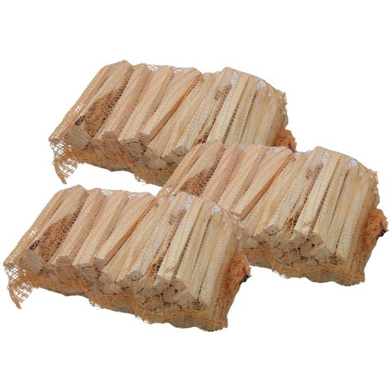 BURI 3X bois dallumage séché en sac Bois dallumage bois de conifères pin épicéa