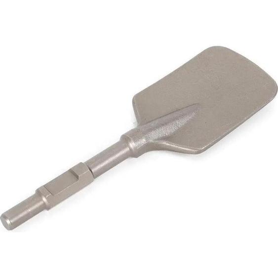 Burin bêche pour marteau de démolition - Attache hexagonale - Longueur 47 cm - Pour béton et maçonnerie - Convient pour 65/95 - Argent