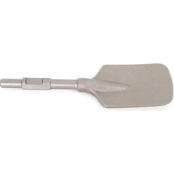 Burin pour marteau de démolition - Tige hexagonale 2,86 cm - Burin à bêche pour terre/argile - Pour marteau de démolition électrique - Argent