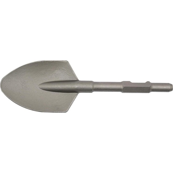 Burin pour marteau électrique - Pointe extra large - Acier trempé 40Cr - 44 x 13,5 cm - Pour travaux dexcavation lourds - Vert olive