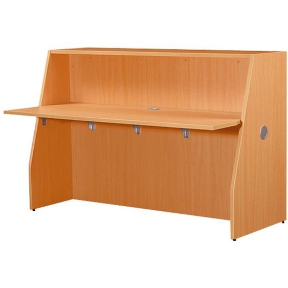 Buronomic Banque daccueil droite Biospace - Hêtre - H.110 x L.145 x P. 85 cm
