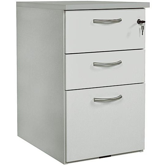 Buronomic Caisson mélaminé NF Environnement hauteur bureau Gris - H.72 x L. 42 x P. 80 cm