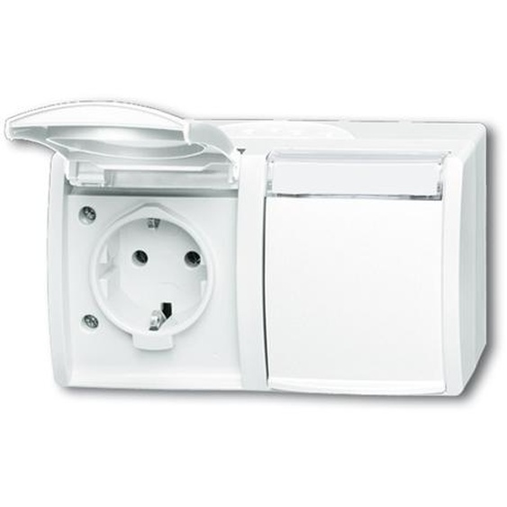Busch Jaeger 2084-0-0715 Steckdose CEE 7/3 Weiß (2084-0-0715)