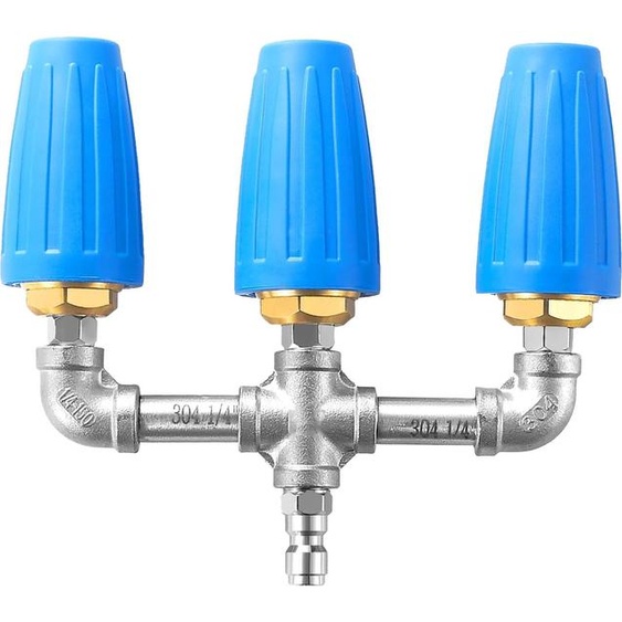 buse turbo 3 en 1, ouverture 2,0, 4000 PSI, nettoyeur haute pression rotatif à 360 degrés avec raccord rapide 1/4 pouce