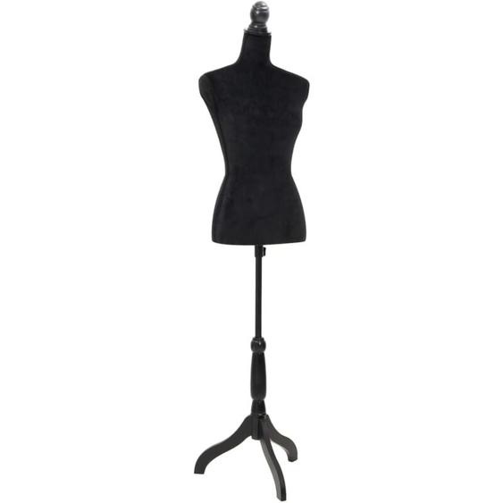 Buste de couture Mannequin de Femme Noir Vidaxl