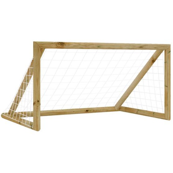 But de football avec filet 160x80x100 cm Bois de pin imprégné