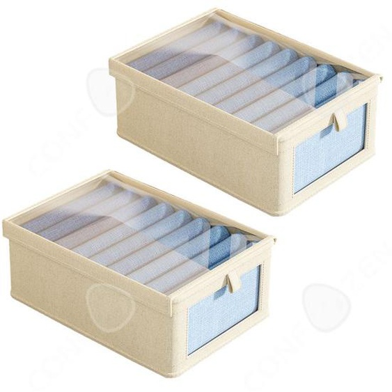 C Organisateur de tiroir pliable 2 pcs boîte de rangement pliables rangement tiroir pour chaussettes sous-vêtements boite rangement