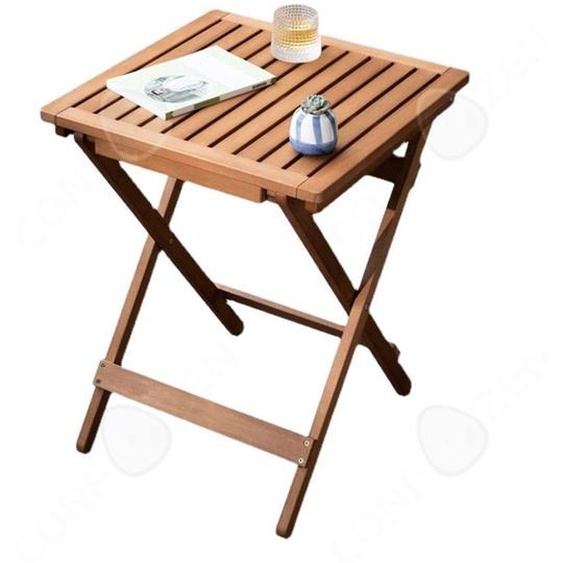 C Table pliante 48x48x63cm petite table carrée petit appartement balcon bois massif table basse pliante pour la maison portable