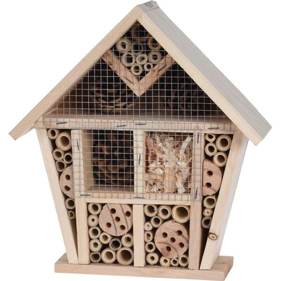 Cabane à insectes Hutte, en bois, 25 x 10,5 x 29,5 cm