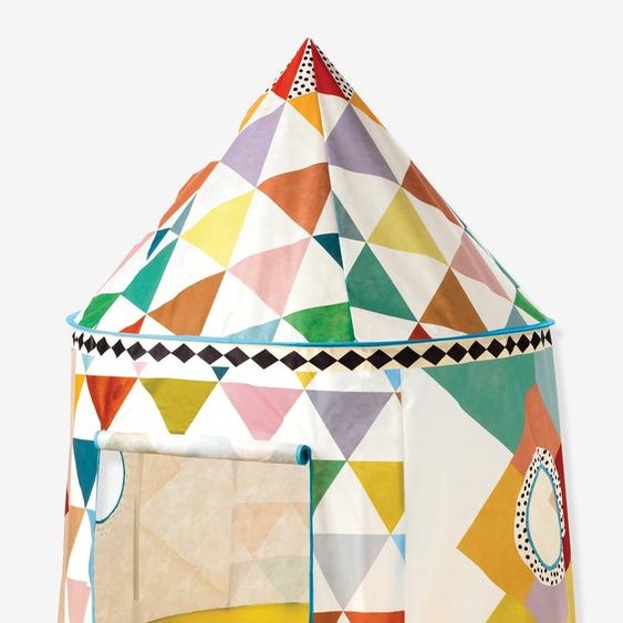 Cabane multicolore blanc