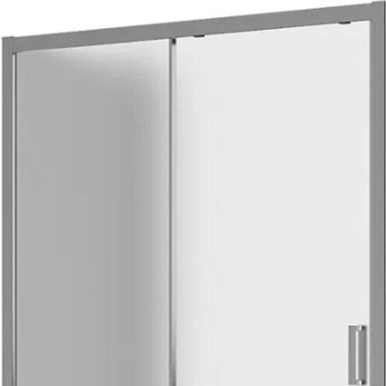 Cabine de douche 110 cm avec ouverture frontale et deux cristaux en verre trempé satiné - FRASCIO