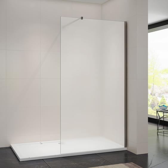 Cabine de douche accès latéral 110x200cm, avec stabilisateur,avec plage de réglage,nano-revêtement Paroi de douche