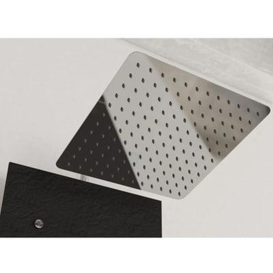Cabine de douche Brooklyn 90 X 90 Carré porte pivotante Gris