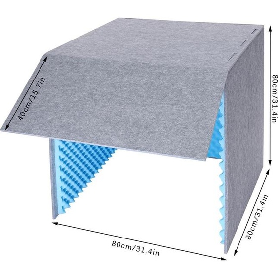 Cabine disolation insonorisée, utilisation polyvalente, design moderne, bleu