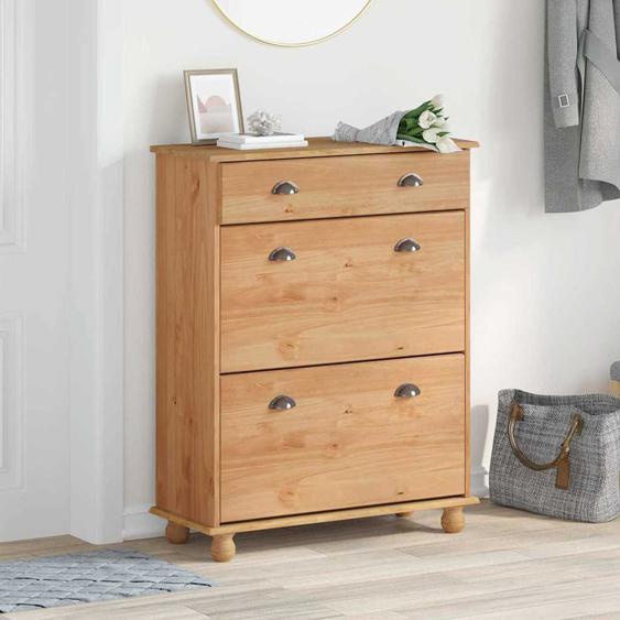 Cabinet à chaussures avec tiroir ASKIM Marron 85 x 35 x 108 cm