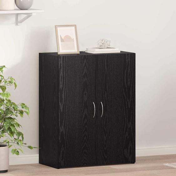 Cabinet de Bureau Chêne noir 60 x 32 x 77.5 Bois dingénierie