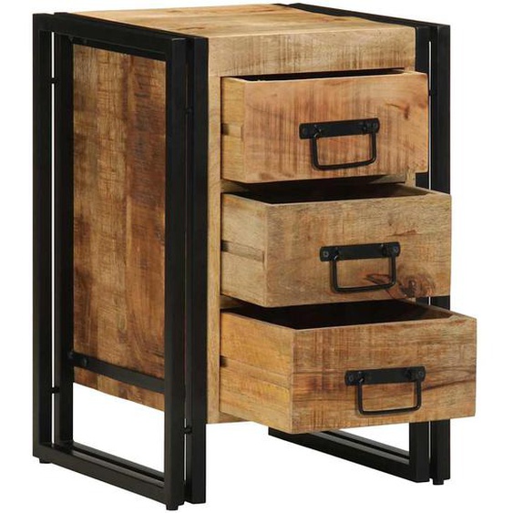Cabinet de chevet 40 x 35 x 50 cm bois de manguier massif