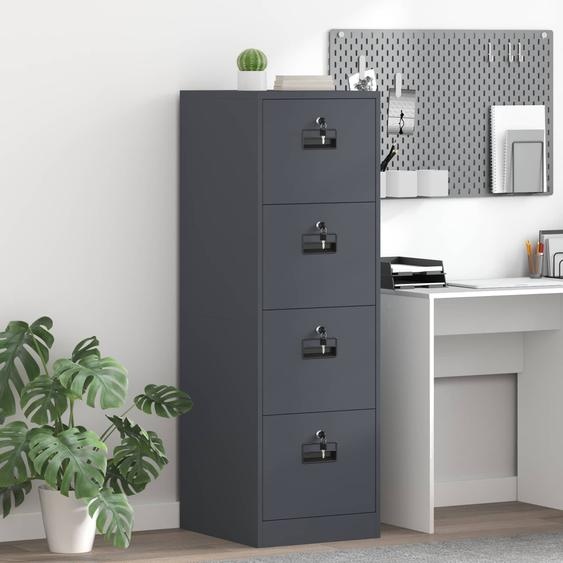 Cabinet de Dossier 2 pcs Anthracite 44 x 50 x 106.5 cm