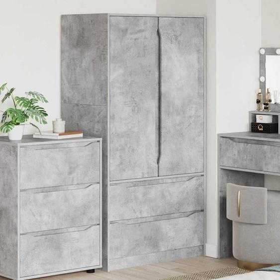 Cabinet de salle de bain Gris béton 79,5 x 49 x 156 cm