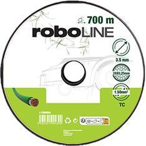 Câble dinstallation pour périphériques pour robots HD. Composé de 29 fils conducteurs en cuivre dune section de 1,5 mm². Diamètre extérieur : 3.