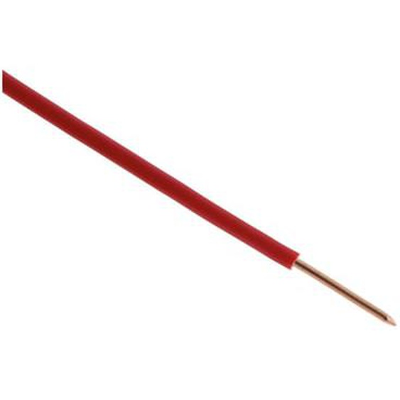 Câble électrique unifilaire H07VU 2,5 mm rouge 25 m