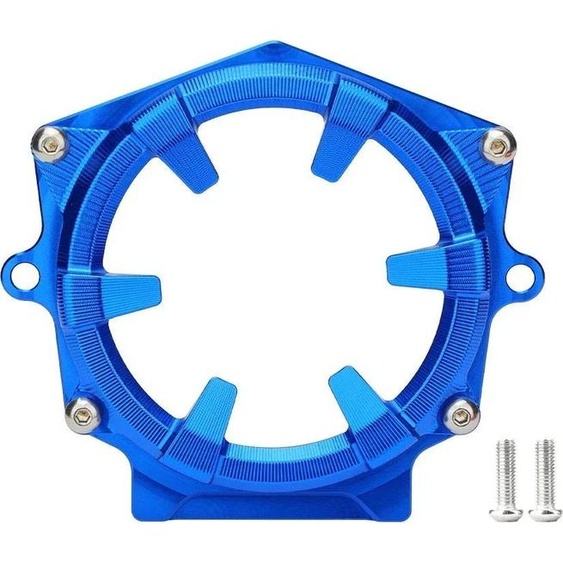 Cache moteur, matériau ferreux, compatible avec Yamaha Raptor 700, bleu