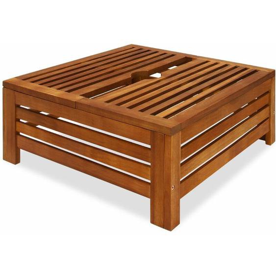 Cache pied extérieur parasol 62x62x26cm table dappoint trou max. Ø8cm - Deuba