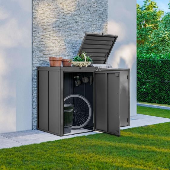 Cache-poubelle 168 x 84 cm, anthracite - (GFPV01102)