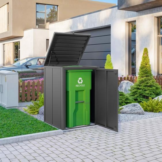 Cache-poubelle 84 x 84 cm, anthracite - (GFPV01000)