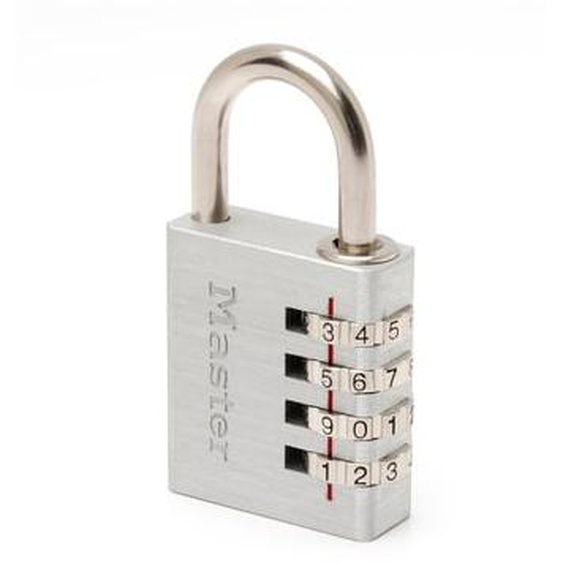 Cadenas à combinaison programmable aluminium largeur 40 mm