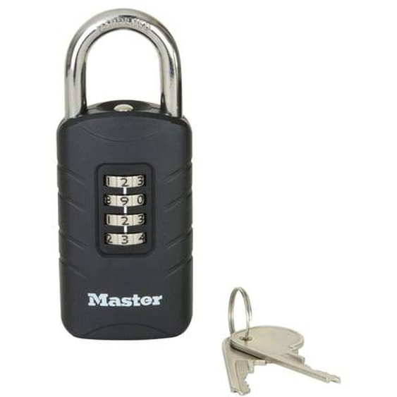 Cadenas à combinaison programmable avec clé largeur 48 mm