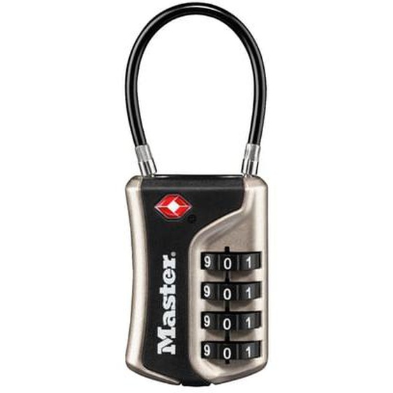 Cadenas à combinaison programmable zinc nickelé largeur 35 mm