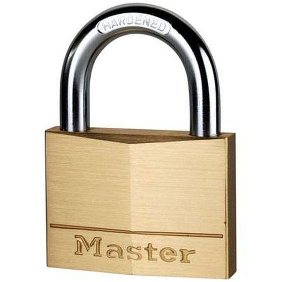 Cadenas laiton largeur 60 mm avec anse acier hauteur 30 mm
