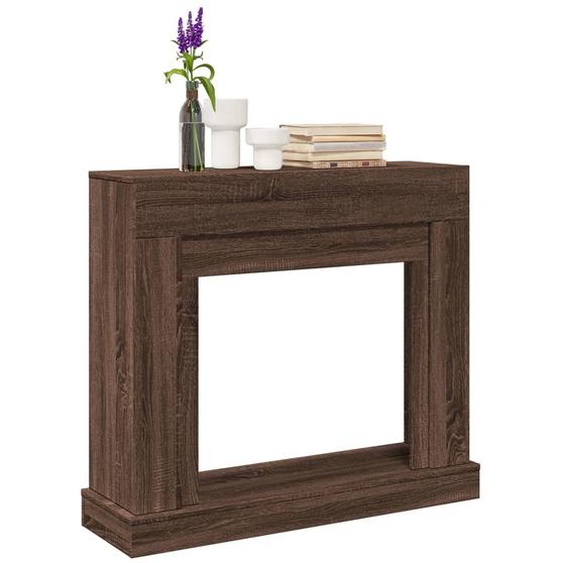 Cadre de cheminée chêne marron 100x30x87,5 cm bois dingénierie