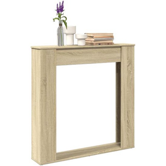 Cadre de cheminée chêne sonoma 100x20x100 cm bois dingénierie